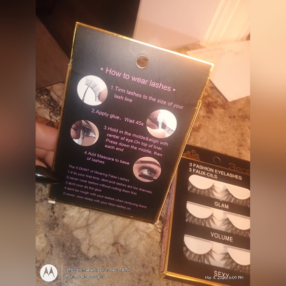 Glam Fashion Eyelashes Set - Black New - Picture 2 of 3